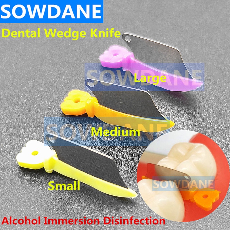 New Dental Wedge Knife Prime Teeth Interproximal Plastic Wedges knife with Dental Stainless