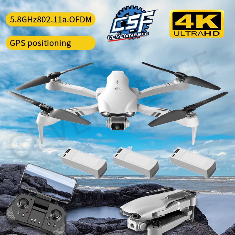 ภาพสินค้า2022 NEW F10 Drone GPS 4K HD 5G WiFi Live Video FPV Quadrotor Flight 25 Minutes RC Distance 2000m Drone จากร้าน kala_mall บน Shopee ภาพที่ 7