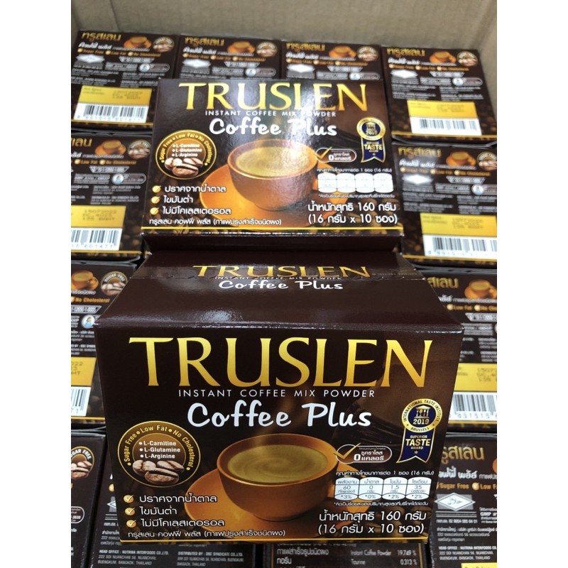 พร้อมส่ง-truslen-coffee-plus-รสชาติกาแฟสด-ช่วยลดน้ำหนัก-1-กล่องมี-10-ซอง