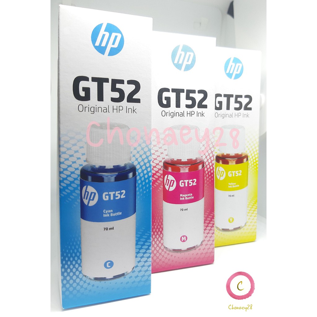 หมึกเติมแท้งค์-hp-ของแท้บรรจุกล่อง-หมึกแท้เบอร์-gt52-color-ยกชุด-3-สี