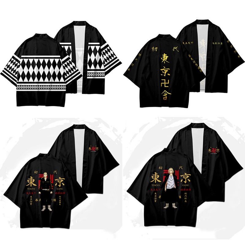 ภาพสินค้าเสื้อคลุมกิโมโนพิมพ์ลาย Tokyo Revengers สําหรับผู้ชาย จากร้าน susiesunshine.th บน Shopee ภาพที่ 3