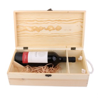 Chiwanji กล่องใส่ขวดไวน์ แบบคู่ ขนาด 35 x 19 x 10 ซม.