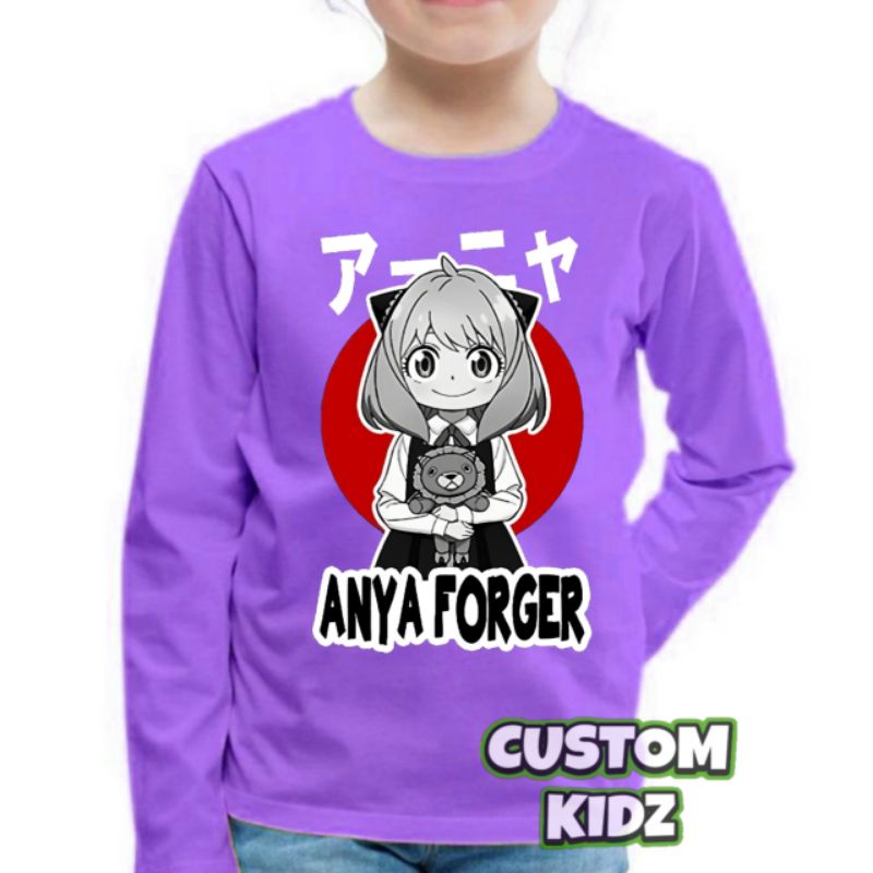 anya-forger-เสื้อยืด-แขนยาว-สําหรับเด็กผู้หญิง