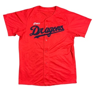 ภาพหน้าปกสินค้าเสื้อเบสบอลทีม Dragons asics  SizeL ที่เกี่ยวข้อง