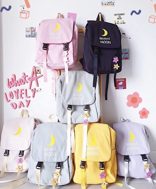 กระเป๋าผ้าปักลาย-fullmoon-backpack