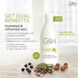 เจลอาบน้ำ จีแอนด์เอช รีเฟรช &amp; เนอริช ** G&amp;H REFRESH &amp; NOURISH Body Wash-Gel (400ml)**