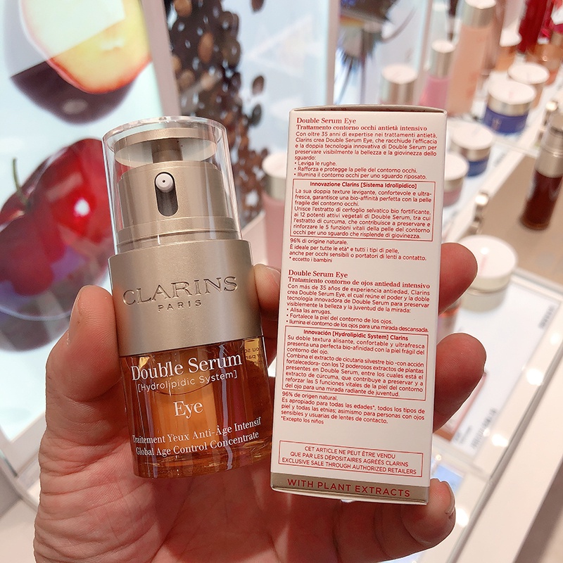 clarins-อายครีมเอสเซ้นต์-สารสกัดจากคลารินส์-ดับเบิล-ฟื้นฟูผิวรอบดวงตา-ลดรอยคล้ําใต้ตา-และริ้วรอย-20-มล