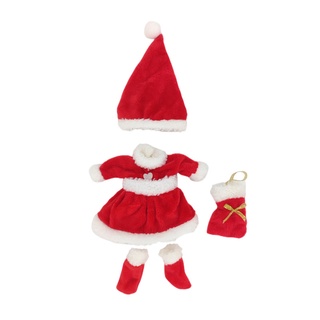 สินค้า ชุดเสื้อผ้าตุ๊กตา คริสต์มาส ขนาด 16-17 ซม.