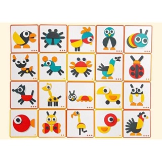 Preschool Wooden Shape ของเล่นไม้เสริมพัฒนาการ รูปทรง รูปสัตว์