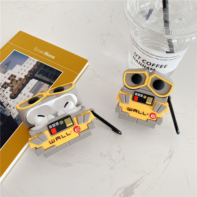 ภาพสินค้าCute cartoon Robot WALLE เคสหูฟังบลูทูธไร้สาย compatible for Airpods 1 2 3 Pro จากร้าน mutualtrust.th บน Shopee ภาพที่ 5