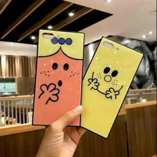 เคสเหลี่ยม เคสmr.menandlittlemiss เคสสีเหลือง เคสการ์ตูน เคสสี่เหลี่ยม เคสmr.men เคส เคสกันกระแทก เคสสีชมพู เคสคู่