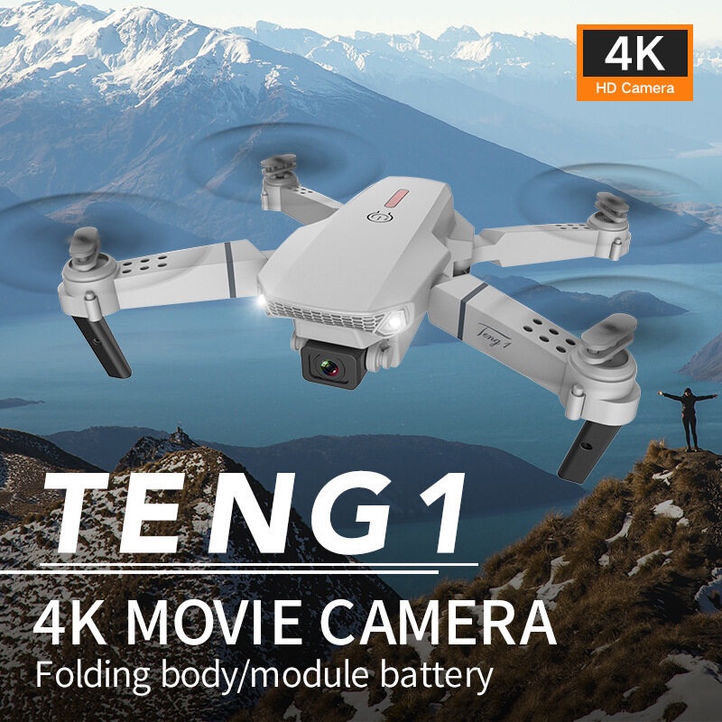 ภาพหน้าปกสินค้า2021 new Drone โดรน โดรนบังคับ4K โดรนติดกล้อง สวิทช์กล้องสอง กล้อง 4K HD การถ่ายภาพรอบทิศทาง สามารถควบคุม