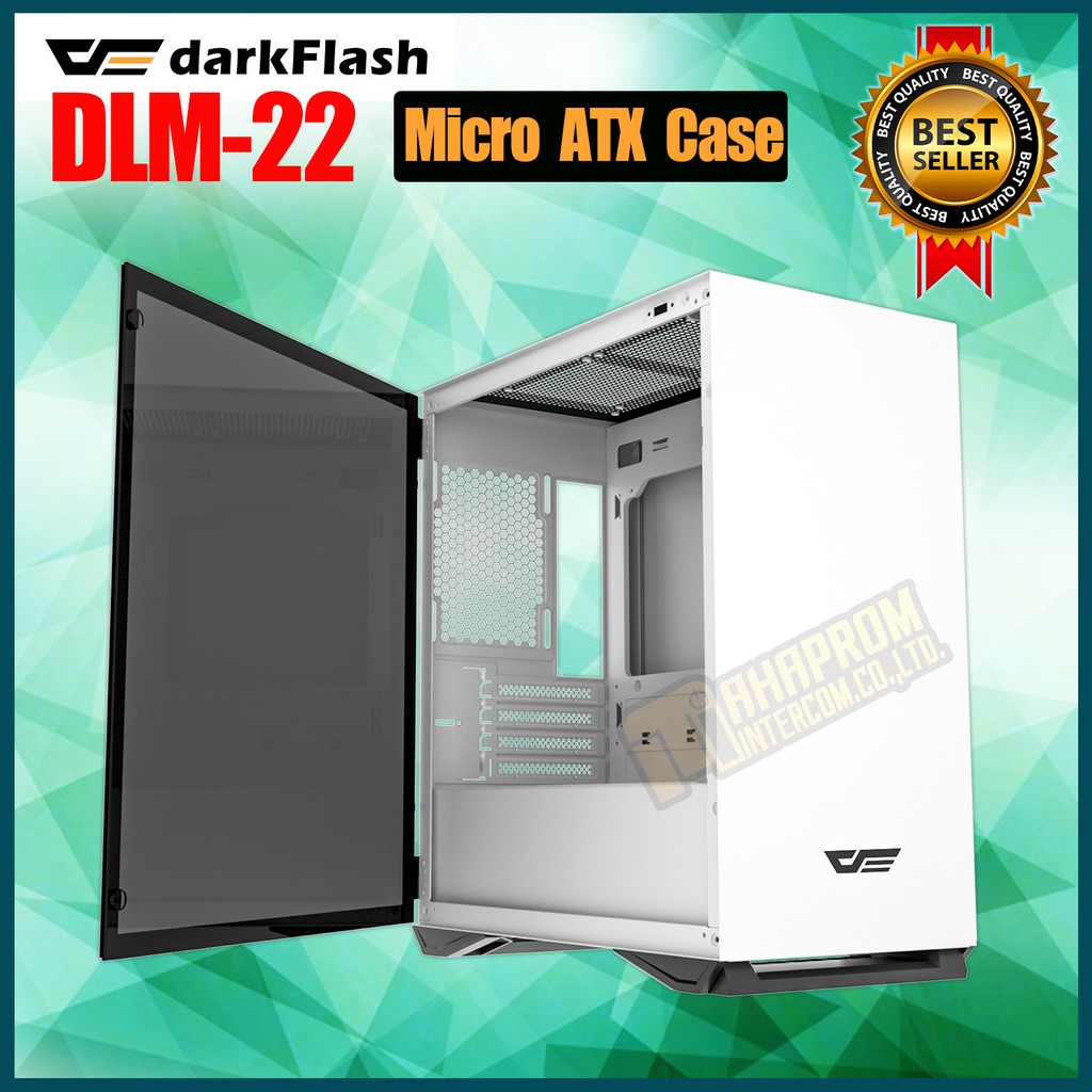 รูปภาพสินค้าแรกของเคสคอมพิวเตอร์สีขาว DarkFlash DLM22 Micro ATX Tower.