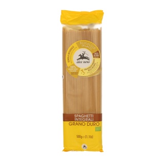 อัลเซ เนโร่ สปาเก็ตตี้โฮลวีท ออร์แกนิค เพื่อสุขภาพ 500 กรัม ALCE NERO SPAGHETTI WHOLEMEAL 500 g.