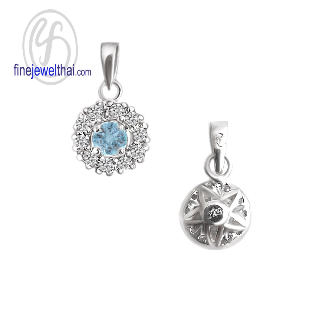 finejewelthai-จี้โทพาซ-โทพาซ-จี้พลอย-พลอยประจำเดือนเกิด-topaz-silver-pendant-birthstone-p1083tp00e-ราคาต่อชิ้น