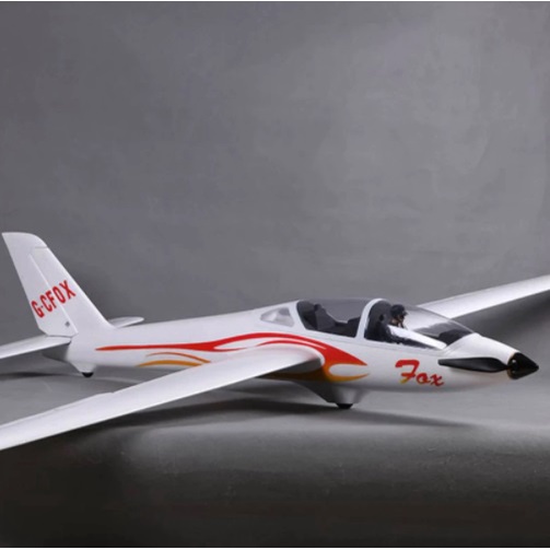 เครื่องบิน-เครื่องร่อน-ตัวลำ-ชุดไฟ-ไม่รวมรีโมทกับแบต-fms-fox-v2-glider-with-flaps-5ch-ปีก-2300mm-pnp-easy-trainer-rc