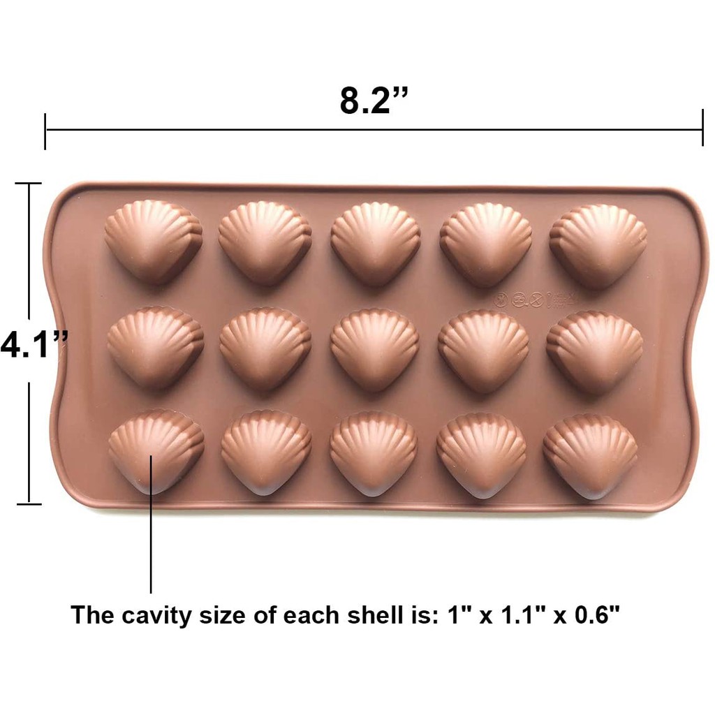 พิมพ์หอยแคลง-15-ช่อง-แม่พิมพ์ซิลิโคน-แม่พิมพ์เค้ก-ขนม-ช๊อคโกแลต-เยลลี่-แม่พิมพ์น้ำแข็งแท่ง-แม่พิมพ์สบู-และ-งานฝีมือ-diy