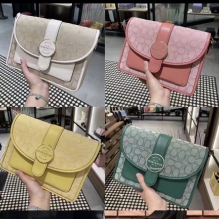 ลิลี่-แคนาดา-ช้อปปิ้ง-coach-c8307-8307-หญิง-ส่งฟรี-กระเป๋าสะพายข้าง-โลโก้ผ้าแคนวาส-พลิก-กระเป๋าข้าง