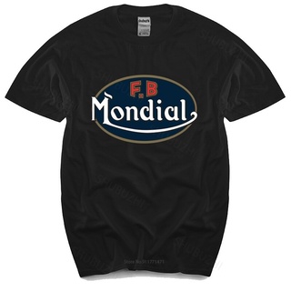 เสื้อยืดคอกลม ผ้าฝ้าย พิมพ์ลาย FB Mondial Biker VARIOUS สีดํา แฟชั่นฤดูร้อน สําหรับผู้ชายS-5XL