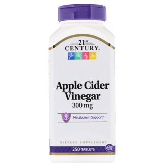 Century, Apple Cider Vinegar, 300 mg, 250 Tablets