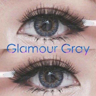 Glamour Gray(2)สีเทา ทรีโทน Contact Lens 3Tone Bigeyes คอนแทคเลนส์ บิ๊กอาย ค่าสายตา แฟชั่น สายตาปกติ สายตาสั้น คละแบรนด์