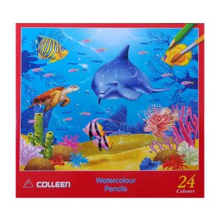 ภาพหน้าปกสินค้าสีไม้คอลลีน Colleen ระบายน้ำ 24สี#(แท่งเหลี่ยม) ที่เกี่ยวข้อง