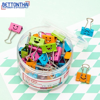 Deli 8487 Binder Clip 19mm คลิปหนีบกระดาษแฟนซี 19mm มี 4 สี สุดน่ารัก แพค 40 ชิ้น คลิป คลิปหนีบกระดาษ คลิปสี คลิปหนีบ