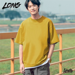 Just Say Bad ® เสื้อ Oversize Long ( รุ่นแขนยาว ) สีเหลืองมัสตาร์ด  เสื้อยืด ชาย หญิง  M L / OL