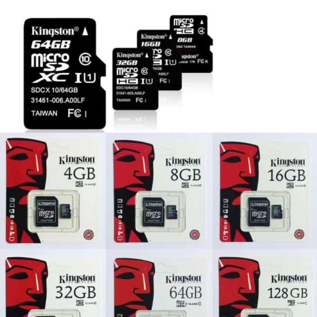 ภาพหน้าปกสินค้าSD Card Micro SDHC 2/4/8/16/32/64/128GB Class 10 Kingston จากร้าน amg.9 บน Shopee