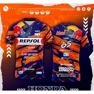 เสื้อกีฬาพิมพ์ลายแฟชั่นลายใหม่ MOTo GP ผ้านิ่มใส่สบาย ยอดฮิตกำลังมาแรง