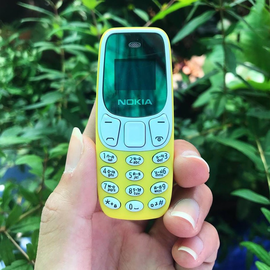 nokia-โทรศัพท์มือถือ-สีเหลือง-ใช้งานได้-2-ซิม-โทรศัพท์ปุ่มกด-รุ่นใหม่2020-โทรศัพท์จิ๋ว-มือถือจิ๋ว-โนเกียจิ๋ว