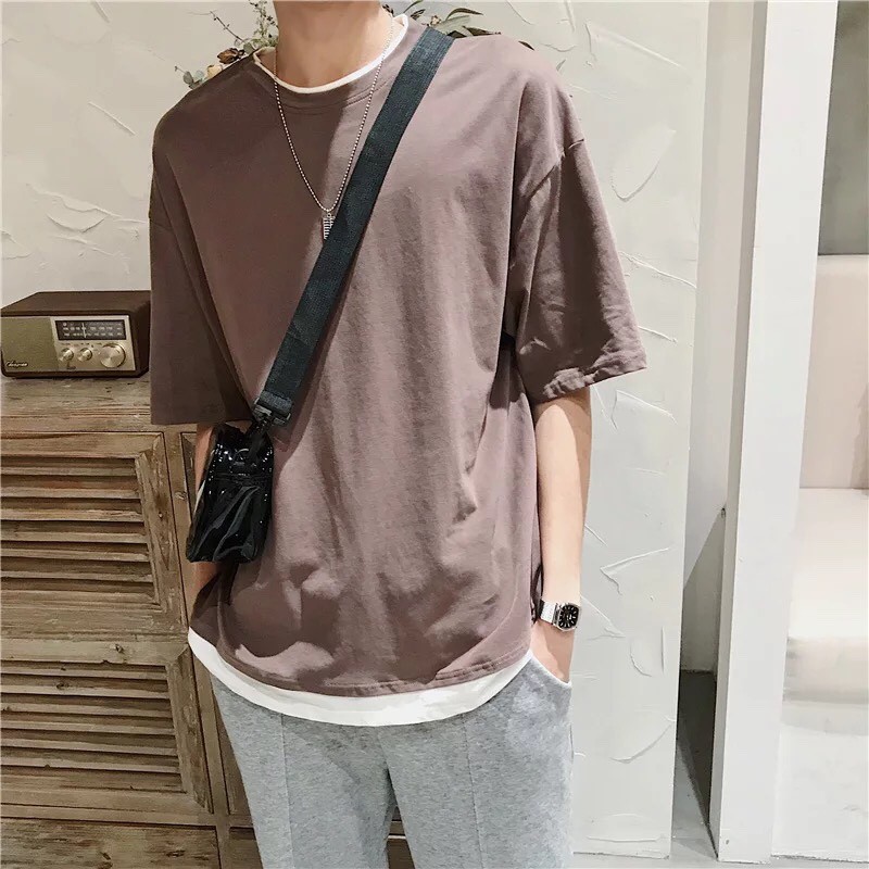 ภาพสินค้า️ (  พร้อมส่ง  ) ️เสื้อยืดสีพื้น Oversize  No.789 จากร้าน pc4289 บน Shopee ภาพที่ 4