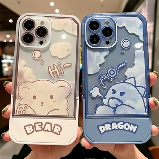 สินค้า ❤️จัดส่งทันที❤️เคสสำหรับไอโฟน11/12/13 Pro max POPSOCKET/Griptok/iRing Dino & Bear Cute Case For iPhone 11,12,13,13PM