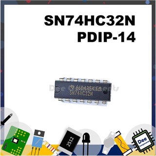SN74HC32 Logic - IC PDIP-14  2 - 6 V -40°C TO 85°C SN74HC32N TEXAS INSTRUMENTS 6-4-9