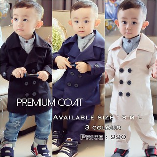 👼[พร้อมส่ง]👼เสื้อผ้าเด็ก โค้ทเด็ก เสื้อโค้ทเด็กแขนยาว COTTON 100% Child Coat  by Little P