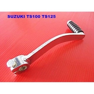 GEAR LEVER "STEEL" for SUZUKI TS100 TS125 TS250 // คันเกียร์ เหล็กชุบโครเมี่ยม แข็งแรง สินค้าคุณภาพดี