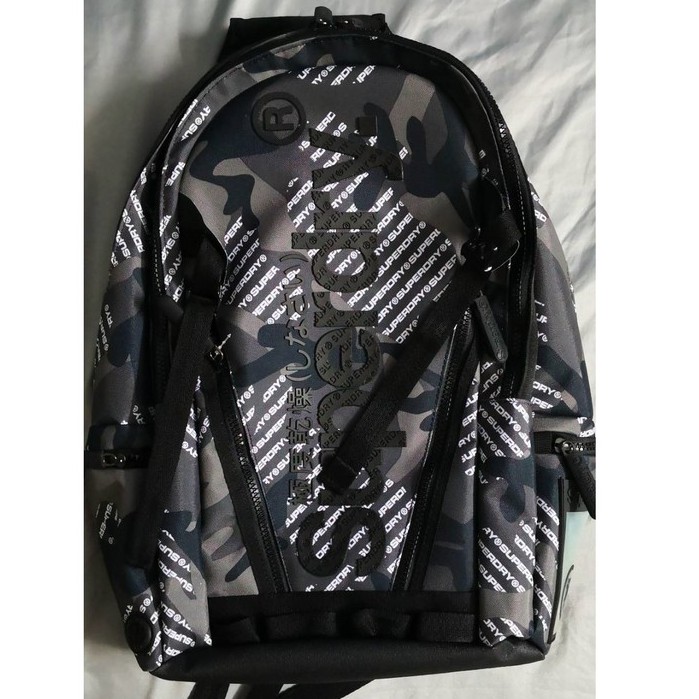 กระเป่าเป้ Superdry Camo Logo Tarp Backpack Grey พร้อมส่ง Shopee