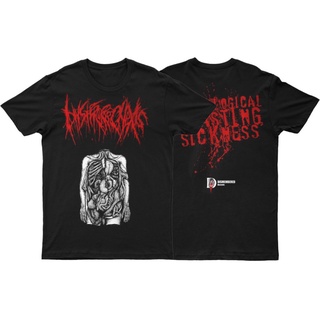 [100% Cotton] เสื้อยืด ลาย Hysterorrhexis Blasting Sickness