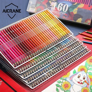 Aicrane ดินสอสีไม้ 48, 72, 120, 160 สี