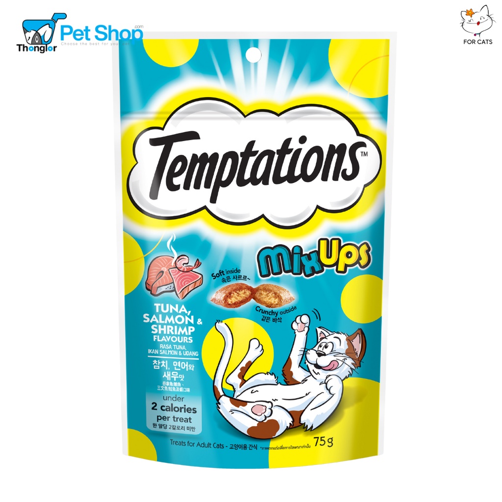 Mars Whiskas Temptations Cat Treats Crunch with Fillings - วิสกัส เทมเท ...