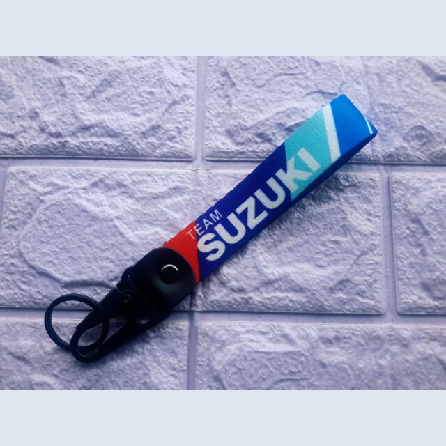 พวงกุญแจ TEAM SUZUKI KEYCHAIN MOTOR KEYCHAIN KERETA RANTAI KUNCI