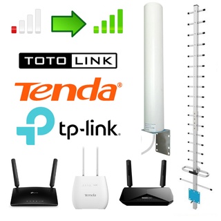 สินค้า [ขายไปแล้ว 202 ชุด] เสาสัญญาณภายนอก เสาอากาศแรงสูง 4G Router WiFi เราเตอร์ใส่ซิม TP-Link TENDA TOTOLINK D-Link KASDA