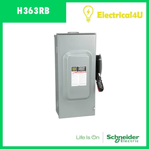 schneider-electric-h363rb-เซฟตี้-สวิตซ์-แบบติดตั้งฟิวส์ได้-สำหรับใช้ภายนอกอาคาร-100a-3เฟส-600v