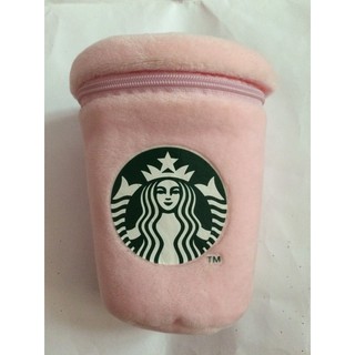 STARBUCKS กระเป๋าผ้ารูปแก้วสีชมพู