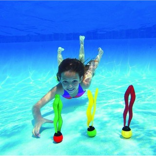 ภาพขนาดย่อของภาพหน้าปกสินค้าINTEX เกมส์เก็บบอลใต้น้ำ Underwater Fun Balls (แท่งสีสาหร่ายใต้น้ำ) รุ่น 55503 จากร้าน intexsuperstore บน Shopee