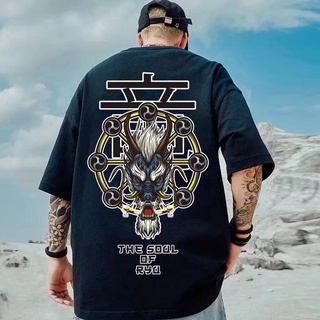 เสื้อยืดแขนสั้นลำลองสำหรับบุรุษและสตรี Faucet print สไตล์พอร์ตเรโทร สวมใส่สบาย เหมาะกับหน้าร้อน