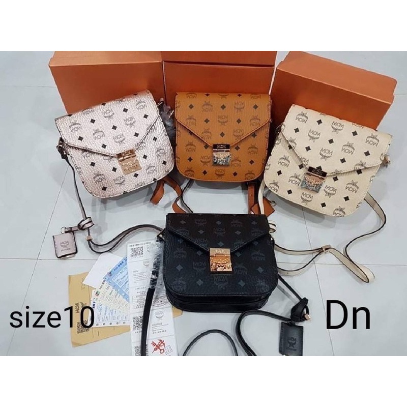 พร้อมส่ง-มีปลายทาง-กระเป๋าสะพายข้างผู้หญิง-mcm