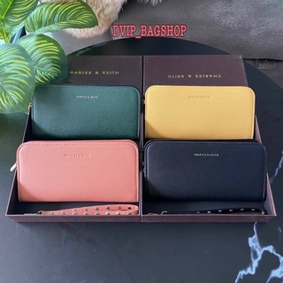 Charles & Keith Classic Zip Around Wallet แท้💯%