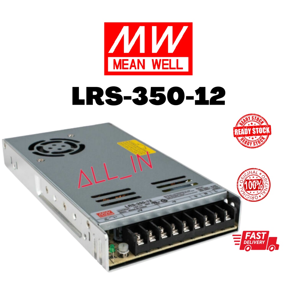 พาวเวอร์ซัพพลาย LRS-350-12 12V 350W 29A รับประกัน 1 ปี | Shopee Thailand