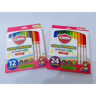 ภาพหน้าปกสินค้าปากกาเมจิก สีเมจิก ชนิดล้างออกได้ 12 สี , 24 สี มาสเตอร์อาร์ต ที่เกี่ยวข้อง